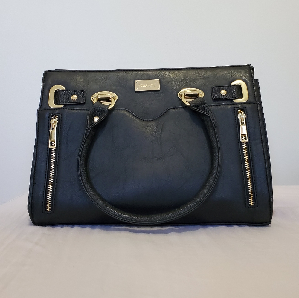 ⬇️ Ever New Faux Leather Satchel Crossbody Bag - Picture 1 of 14